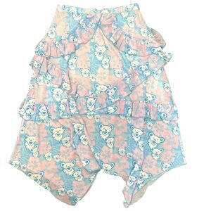 Grateful Dead x Section 119 Skirt Womens Large Dancing Bears Ruffle Floral Boho